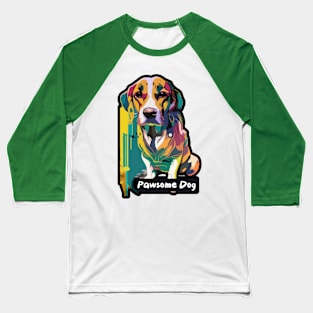 Pawsome Dog Baseball T-Shirt